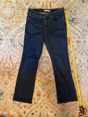 Dark Blue Women's Levi’s Stretch Classic Bootcut Jeans